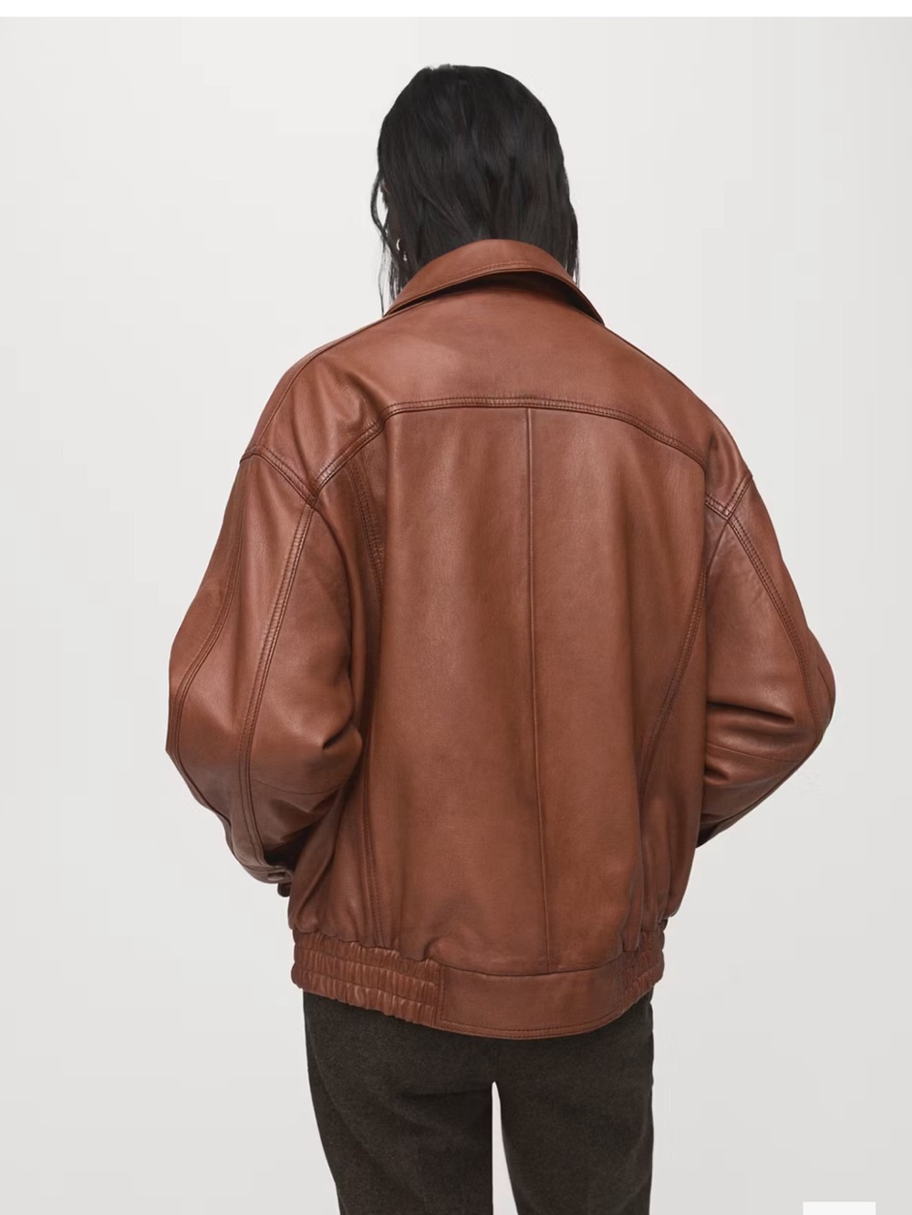 MNG oversized leather jacket - Picture 2 of 8